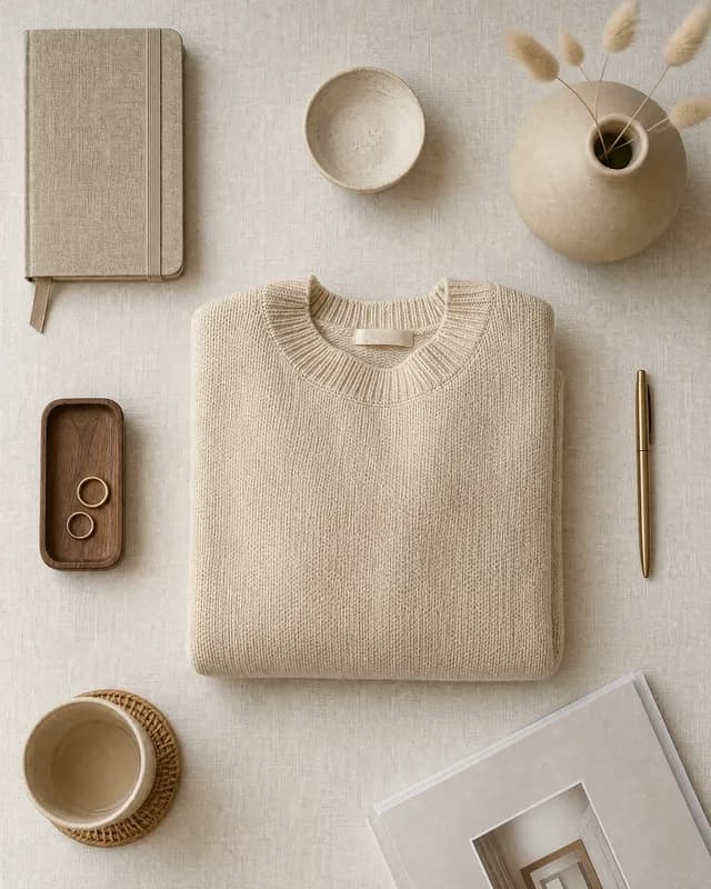 The post Latent made from that photo, in the Flat lay look