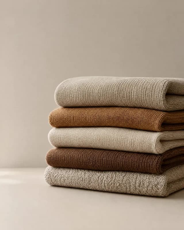 Folded knitwear, re-shot in Latent's Minimal look
